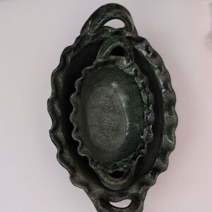 Green Ceramic Nested Bowls